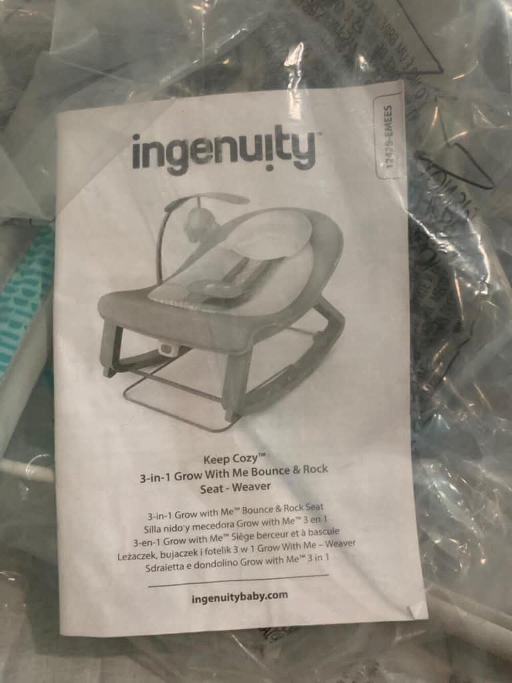 ingenuity convertme 2-in-1 compact portable baby swing 2 infant seat - swell